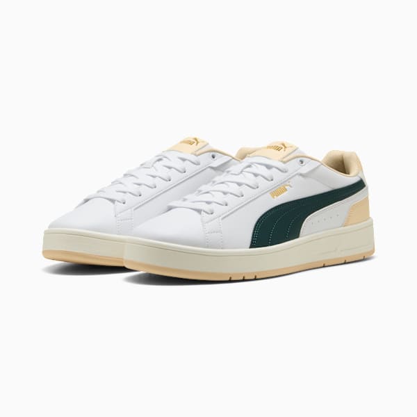 Court Classico Sneakers Unisex, PUMA White-Green Terrain-Canvas, large-ZAF