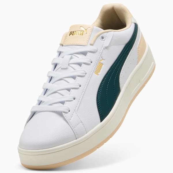 Court Classico Sneakers Unisex, PUMA White-Green Terrain-Canvas, large-ZAF
