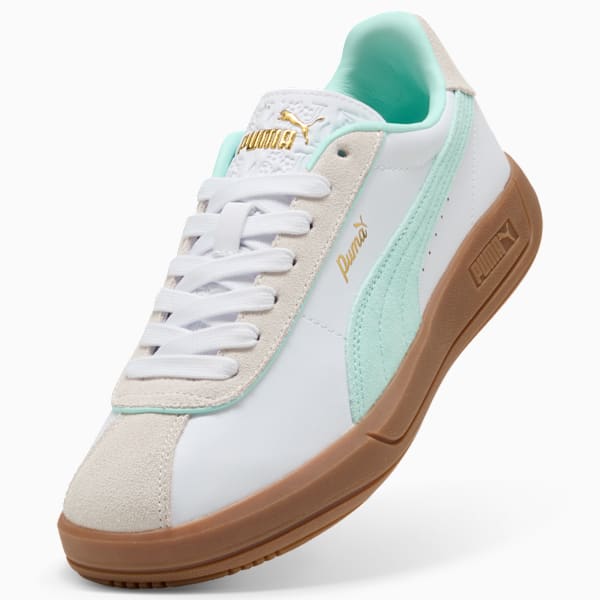 PUMA Club Klassika Sneakers Women, PUMA White-Mint Melt-Vapor Gray, large-ZAF
