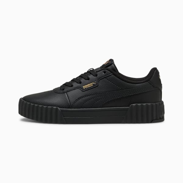 Carina 3.0 Sneakers Women, PUMA Black-PUMA Gold, large-ZAF