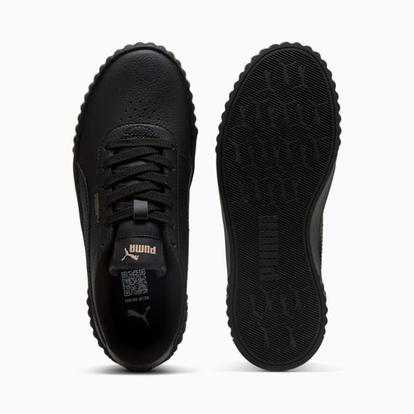 Carina 3.0 Sneakers Women, PUMA Black-PUMA Gold, large-ZAF