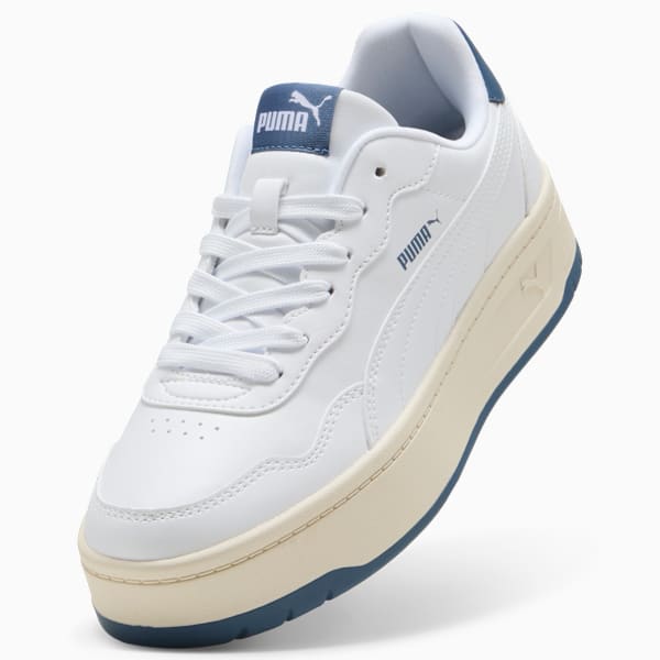 Court Lally Skye Sneakers Women, PUMA White-Dark Indigo-Alpine Snow, large-ZAF