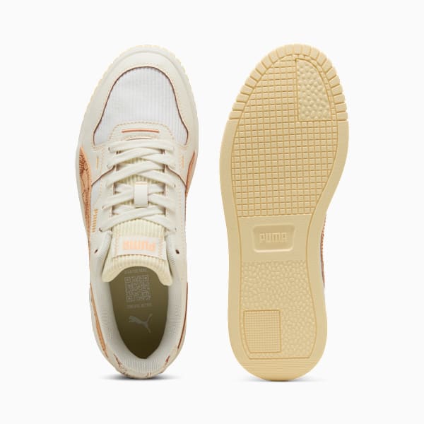 Tenis Carina Street Lux Crafted Flowers para mujer, Warm White-Almost Apricot, large-MEX