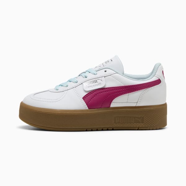 Palermo Elevata Leather Sneakers Women, PUMA White-Berry, large-ZAF