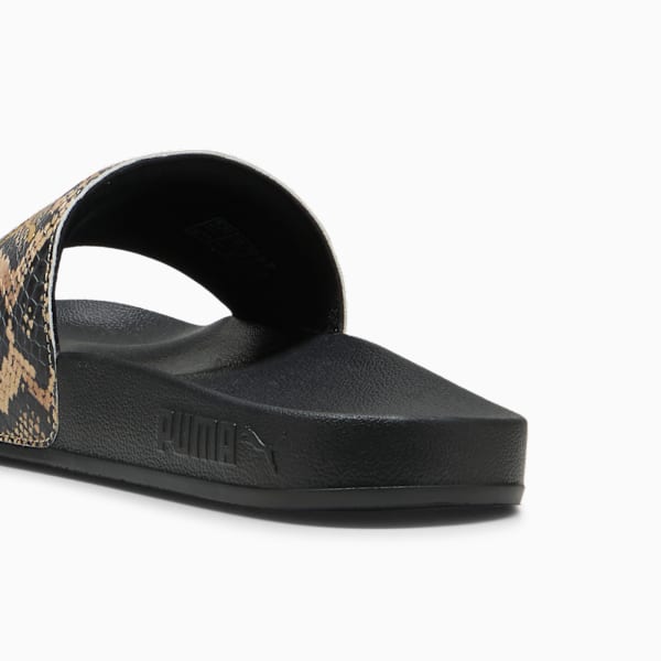 Leadcat 2.0 Snake Chic Slides Women, PUMA Black-Gold, large-MEX