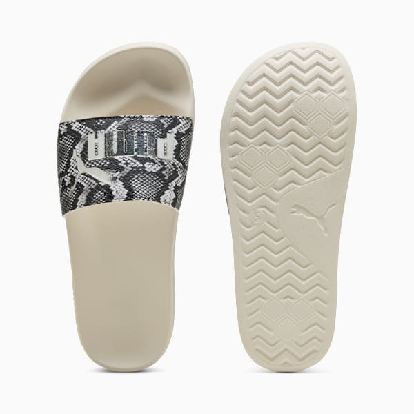 Leadcat 2.0 Snake Chic Slides Women, Alpine Snow-Puma Aged Silver, large-MEX