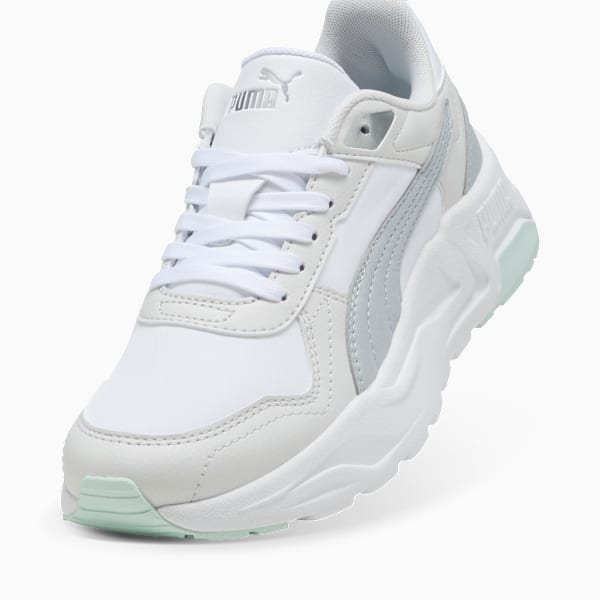 Trinity 2 Lite Aqua Metallics Sneakers Women, PUMA White-PUMA Silver-Peaceful Blue, large-MEX