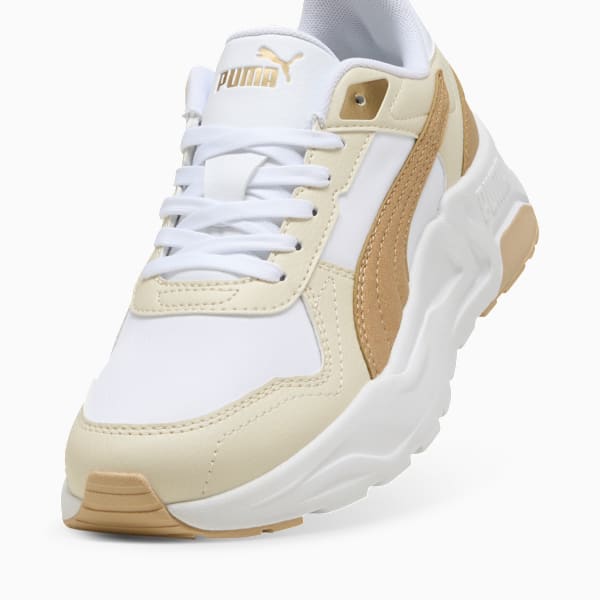 Trinity 2 Lite Aqua Metallics Sneakers Women, PUMA White-Light Sand-Alpine Snow, large-MEX