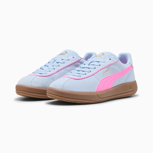 PUMA Club Klassika Suede Sneakers Women, Haute Tropic-Pink Pixel-PUMA Gold, large-ZAF
