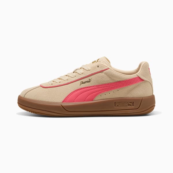PUMA Club Klassika Suede Sneakers Women, Canvas-Peach Frost-PUMA Gold, large-ZAF