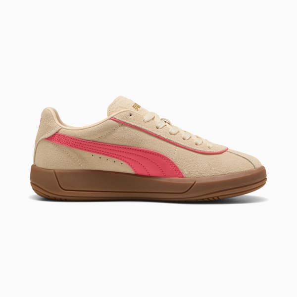 PUMA Club Klassika Suede Sneakers Women, Canvas-Peach Frost-PUMA Gold, large-ZAF