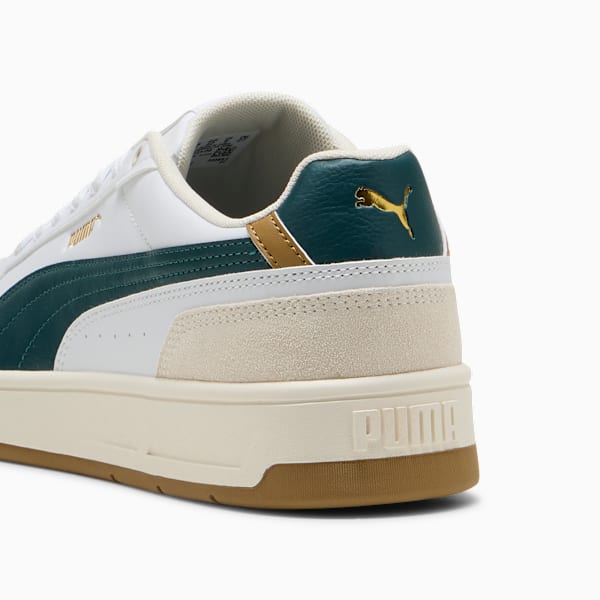 Court Classico Sport Sneakers Unisex, PUMA White-Green Terrain-PUMA Gold, large-ZAF