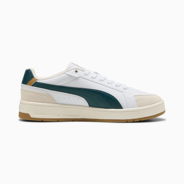 Court Classico Sport Sneakers Unisex, PUMA White-Green Terrain-PUMA Gold, large-ZAF