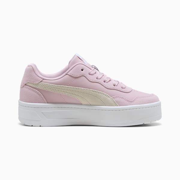Court Lally Skye Suede Sneakers Women, Rose Mauve-PUMA White, large-ZAF