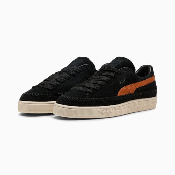 Suede Moccasin Sneakers Unisex, PUMA Black-Brandy, large-MEX