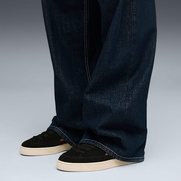 Suede Moccasin Sneakers Unisex, PUMA Black-Brandy, large-MEX