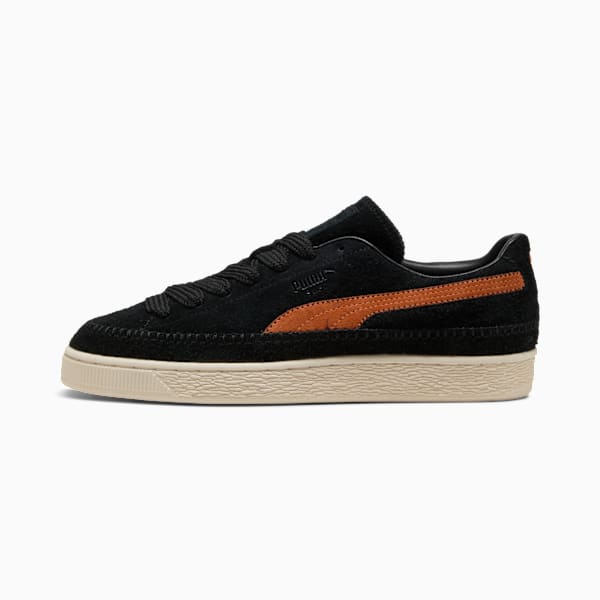 Suede Moccasin Sneakers Unisex, PUMA Black-Brandy, large-MEX