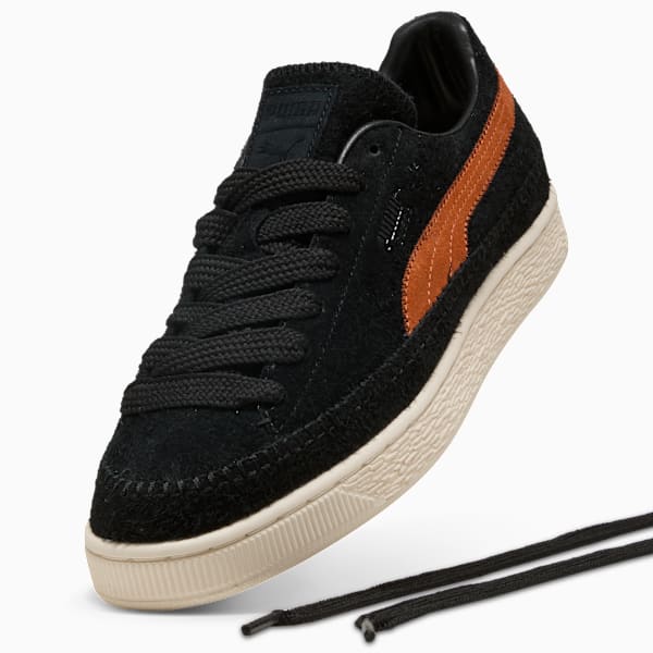 Suede Moccasin Sneakers Unisex, PUMA Black-Brandy, large-MEX