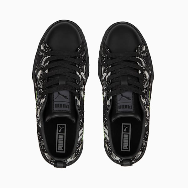Zapatillas Mayze Dark Floral para mujer, PUMA Black-PUMA Silver-Smokey Gray, large-ARG