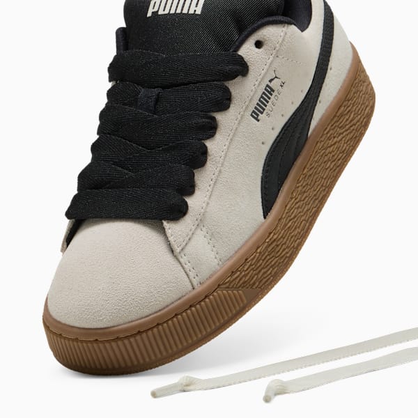 Tenis Suede XL Quiet Lux para mujer, Vapor Gray-PUMA Black-Gum, large-MEX