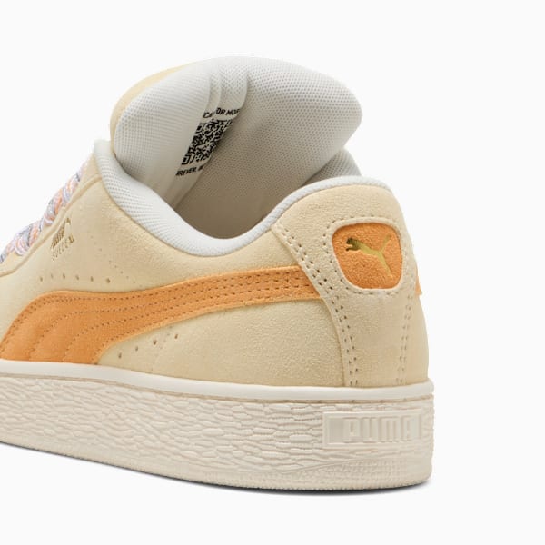 Suede XL Lace II Sneakers Women, Creamy Vanilla-Almost Apricot, large-MEX