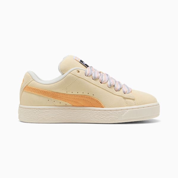 Suede XL Lace II Sneakers Women, Creamy Vanilla-Almost Apricot, large-MEX