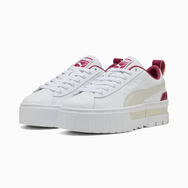 Zapatillas Mayze Lux para mujer, PUMA White-Port, large-ARG
