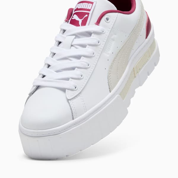 Zapatillas Mayze Lux para mujer, PUMA White-Port, large-ARG