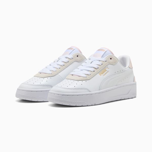 CA Match Court Sneakers Women, PUMA White-Jasmine Flower, large-MEX