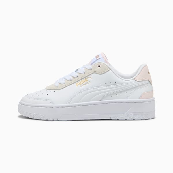 CA Match Court Sneakers Women, PUMA White-Jasmine Flower, large-MEX