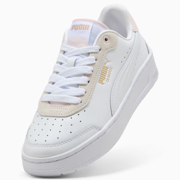 CA Match Court Sneakers Women, PUMA White-Jasmine Flower, large-MEX