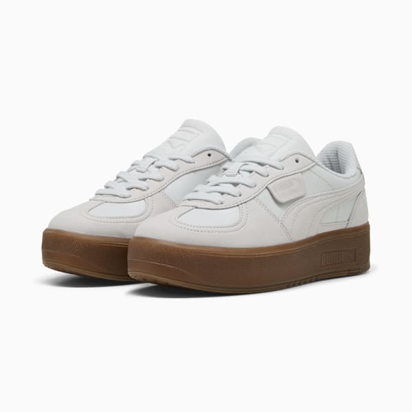 Tenis Palermo Elevata Premium para mujer, Feather Gray-Haute Coffee, large-MEX