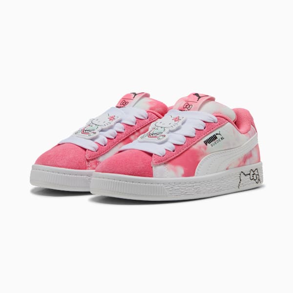 Zapatillas PUMA x HELLO KITTY Suede XL para niñas, Magic Rose-Peaceful Blue, large-ARG