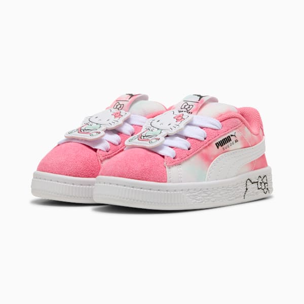 Tenis para bebés PUMA x HELLO KITTY Suede XL, Magic Rose-Peaceful Blue, large-MEX