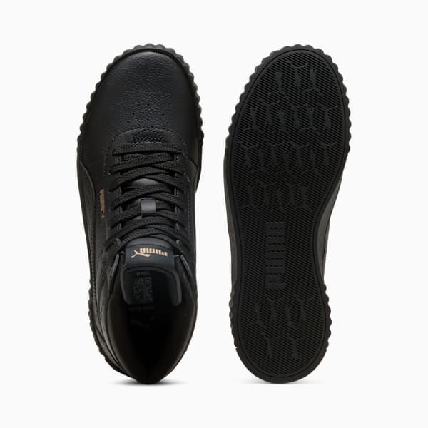 Carina 3.0 Mid Sneakers Women, PUMA Black-PUMA Gold, large-ZAF