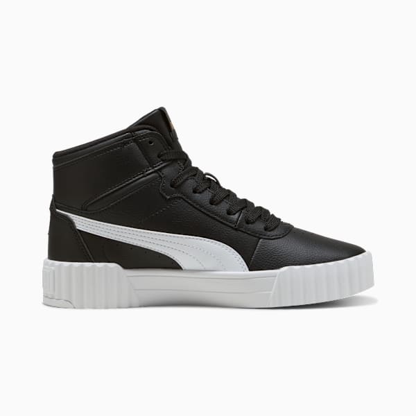 Zapatillas Carina 3.0 Mid para mujer, PUMA Black-PUMA White-PUMA Gold, large-ARG