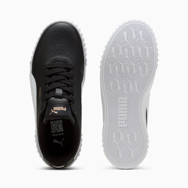 Carina 3.0 Sneakers Youth, PUMA Black-PUMA White-PUMA Gold, large-ZAF