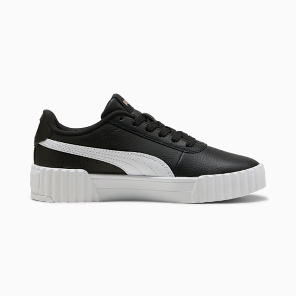 Carina 3.0 Sneakers Youth, PUMA Black-PUMA White-PUMA Gold, large-ZAF
