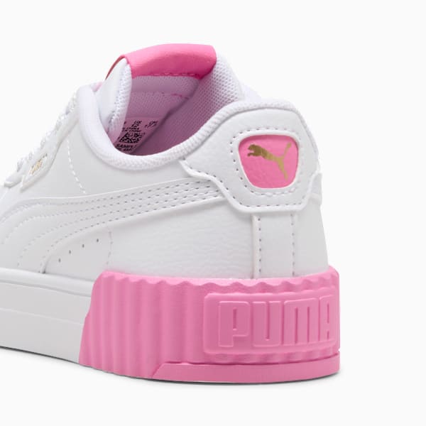 Carina 3.0 Sneakers Kids, PUMA White-PUMA Gold-Posie Pink, large-ZAF