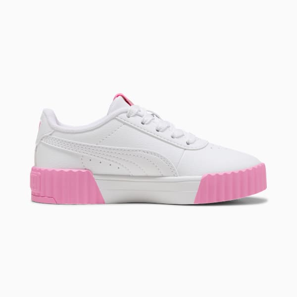 Carina 3.0 Sneakers Kids, PUMA White-PUMA Gold-Posie Pink, large-ZAF