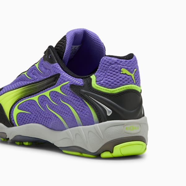 Inhale Sneakers Unisex, Dark Amethyst-Yellow Alert, large-ZAF