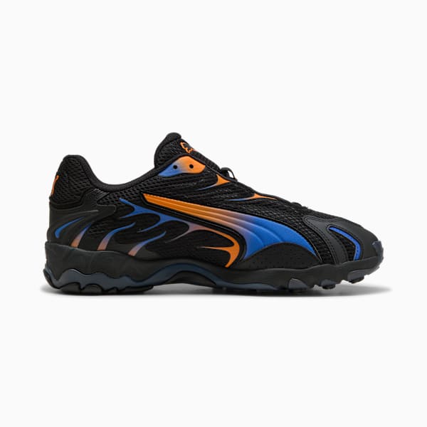 Inhale Sneakers Unisex, PUMA Black-Orange Glo, large-MEX