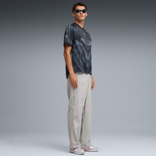 Inhale Sneakers Unisex, Feather Gray-For All Time Red, large-MEX