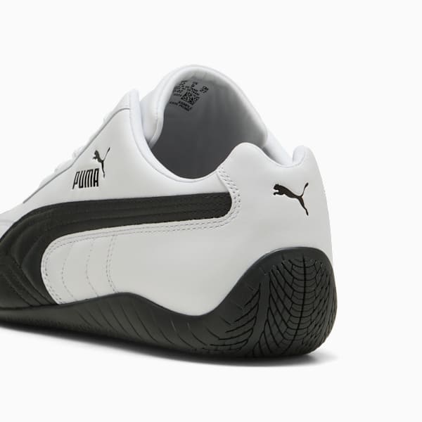 Speedcat Leather Sneakers Unisex, PUMA White-PUMA Black, large-MEX