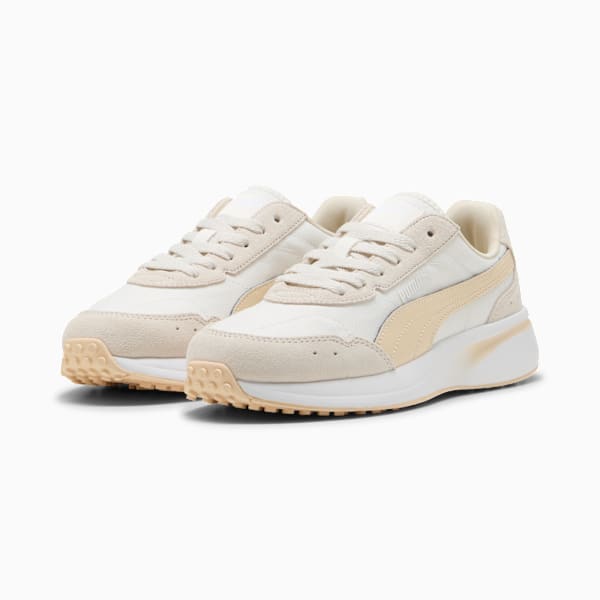 R78 GLANCE Women, Warm White-Canvas-PUMA White, large-ZAF