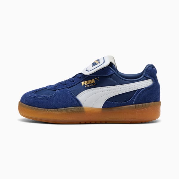 Palermo Moda Tongue Sneakers Women, Blue Jewel-PUMA White, large-ZAF