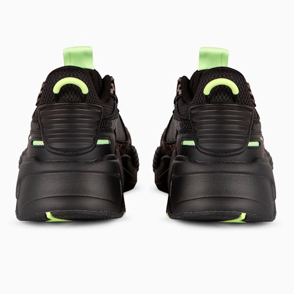 Zapatillas RS-X Animal Print para mujer, PUMA Black-PUMA Black-Fizzy Apple, large-ARG