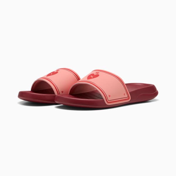 Popcat 20 Idylle Slides Women, Pink Fruit-Peach Frost-Dark Crimson, large-MEX