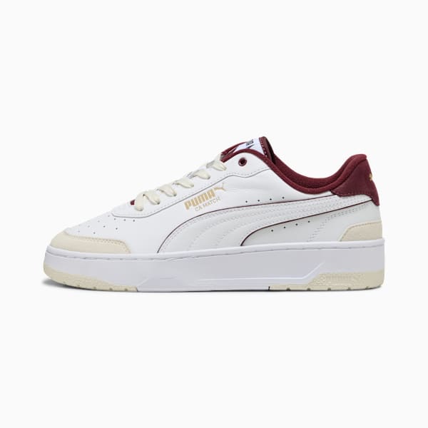 CA Match Premium Pipe Sneakers, PUMA White-Ruby Shimmer, large-ZAF