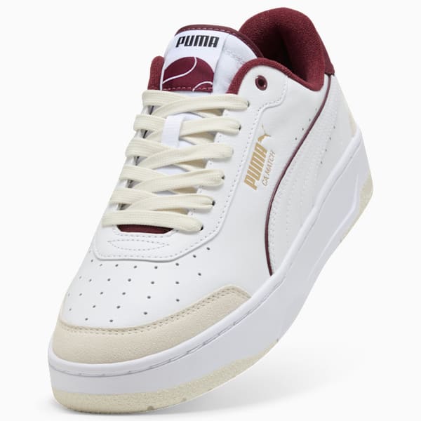 CA Match Premium Pipe Sneakers, PUMA White-Ruby Shimmer, large-ZAF